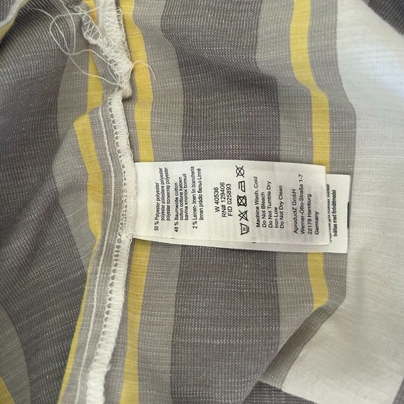 Creation Stripes.Gray,white and yellow size 6 Lite and airy cotton popover 304 - Picture 5 of 5